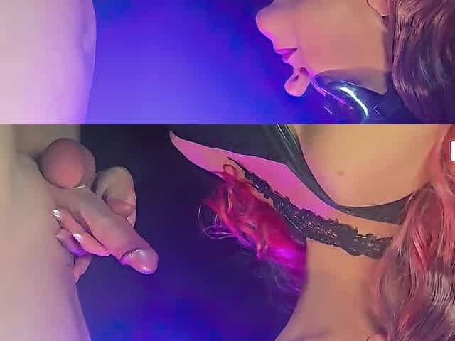 Dong Worship Sucking and Teasing with Teeth and Eye Contact