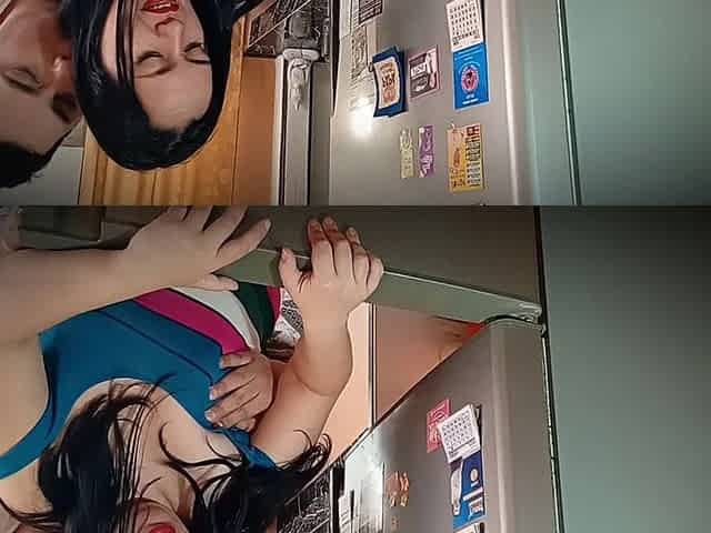 Fucking in the Kitchen with My Girlfriend's Slutty Stepmother