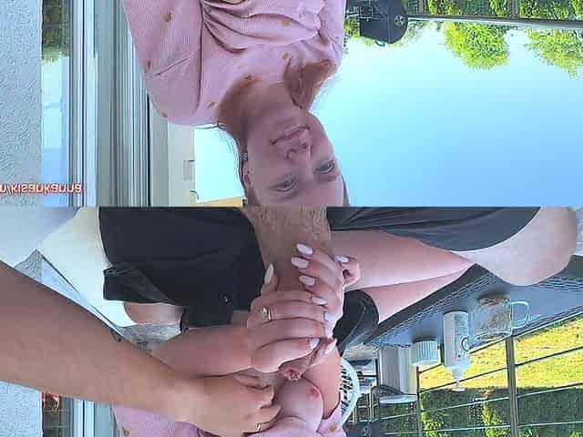 PUBLIC RISKY sex and BIGGEST EJACULATION on face!