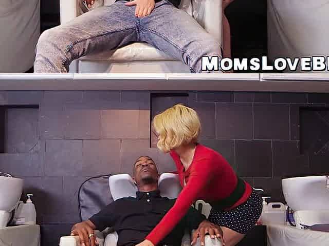 Buxom mother I'd like to fuck smashed by ebony stud-horses