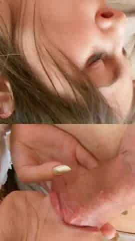 Horny skinny teen is surprised by step brother while resting and fucked in the ass