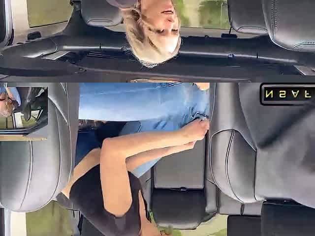Husband Drives Car While Wife Fucks And Gets Creampie By Friend In Back Seat Sloppy Seconds