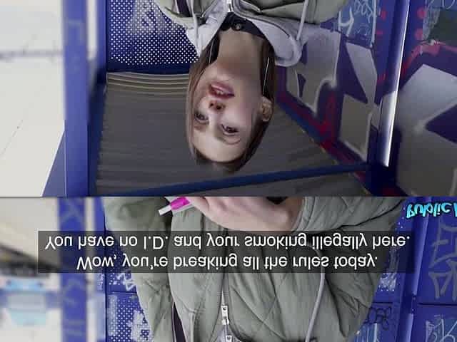Oral job in Public at the Educate Station then Screwed - Public Agent