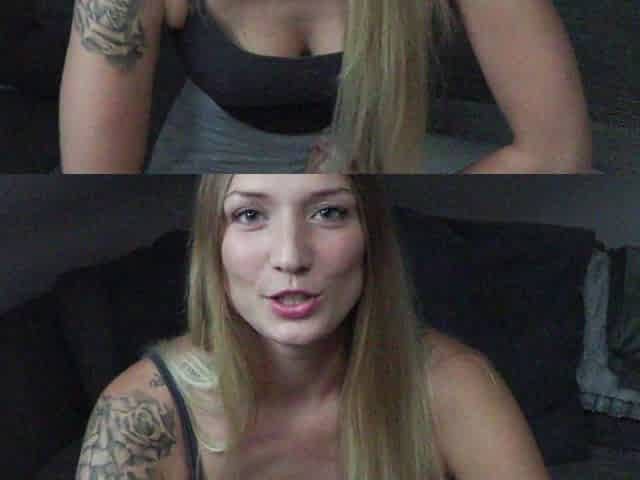 Beautiful teen brunette Jessica Sinn masturbates