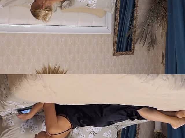 Amateur Blonde Mature Wife Enjoys Massage Sex Clothed
