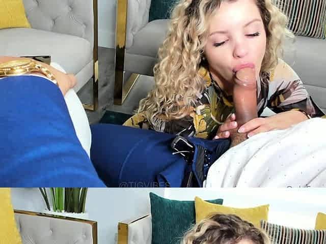 Amateur housewife blowjob and handjob with cumshot