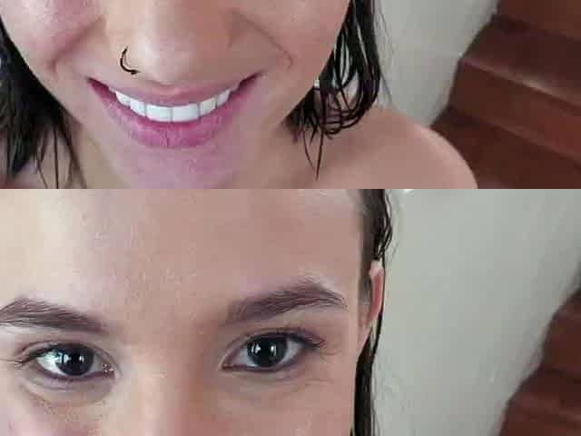Blowjob POV blowjob cumshot facial brunette pov