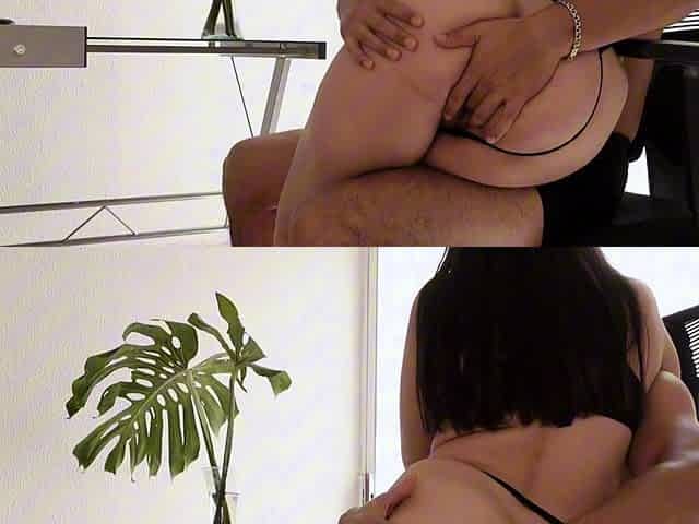 Intense sex with the big-ass secretary, I love eating her