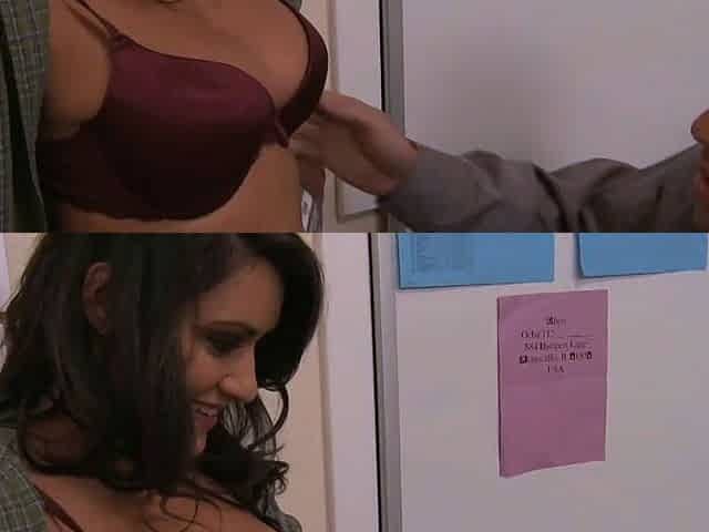 Cumshot chief pulverized slut, facialed bra stuffers with