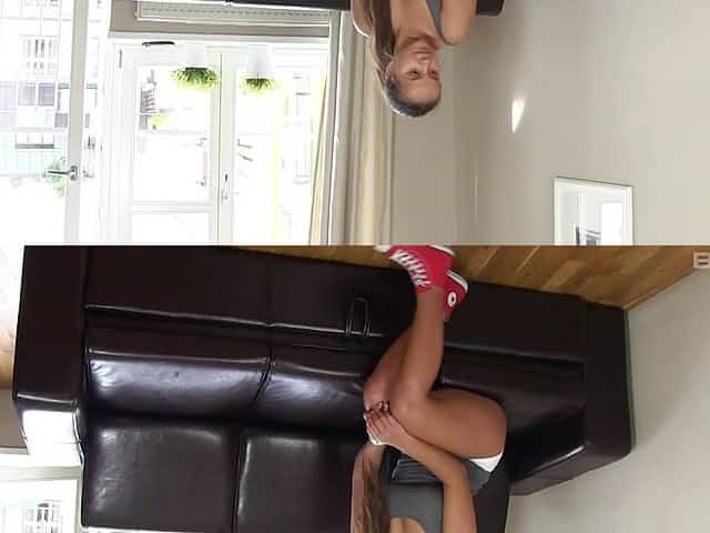 Chubby girlfriend Olivia Nice moans while getting fucked good