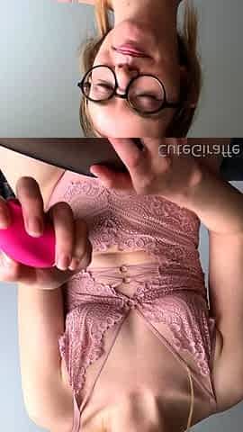 Girls Out West Small titted cutie toys both holes