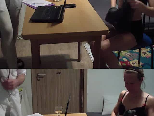 Fresh raunchy exam of a obscene doctor and youthful slim hot shy woman - part 1