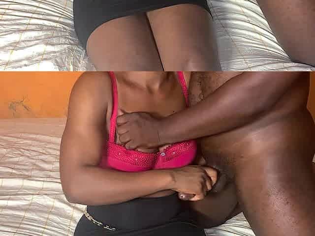 Black Pair Coarse Riding in Couch