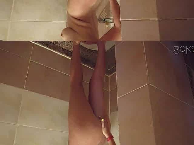Spying on a tourist in the pool and in the room
