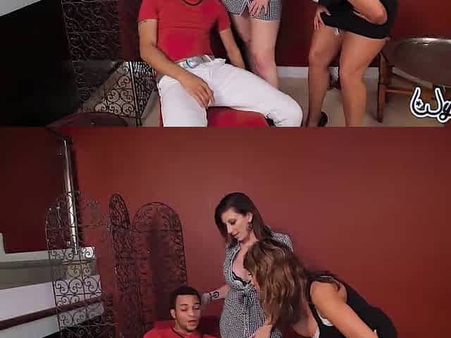 Large Asses Ava Devine & Sara Jay Ride That Thick Schlong Of Wrexxx!