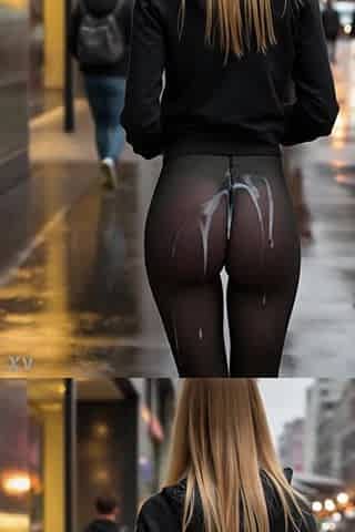 walking leggings ejaculation two