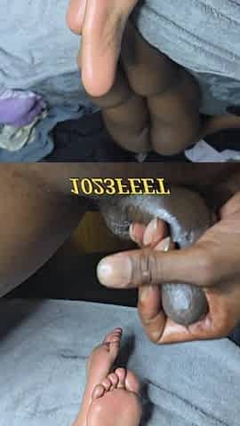 1023FEET black sole worship and bbc masturbation