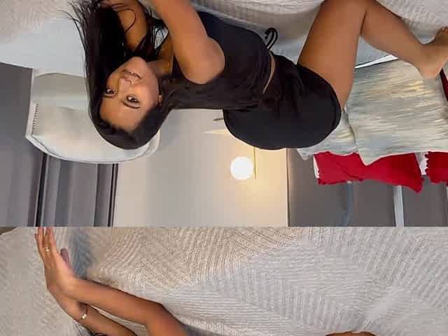 Latina slut sucks my dick and then shows me her huge ass