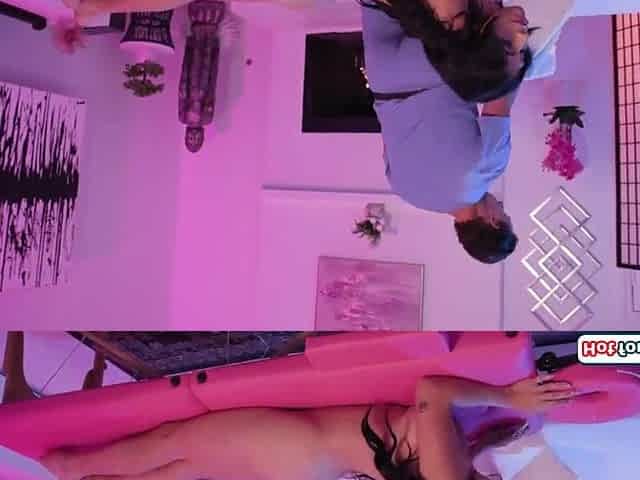 Lalin girl t-girl Avery Longing enjoys birthday massage and greater quantity