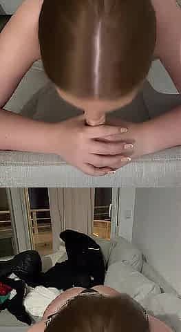 Lewd 18yo Swedish Golden-haired Bawdy Talk in Swedish while playing with vibrator????