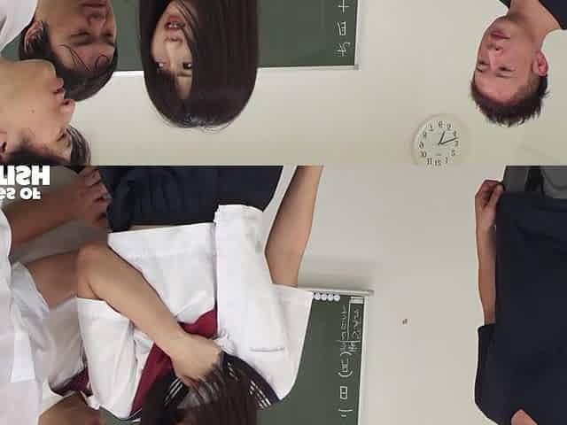 Japanese Student Blow Her Colleagues in the Classroom While Getting Cunt Pleased with Toys
