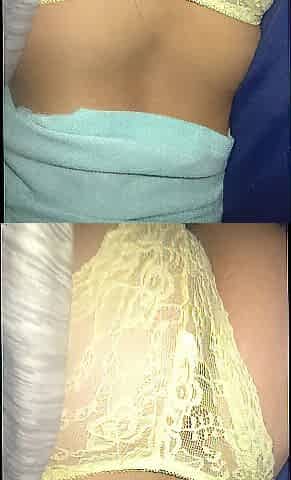 My stepsister likes it when I touch her belt and booty.