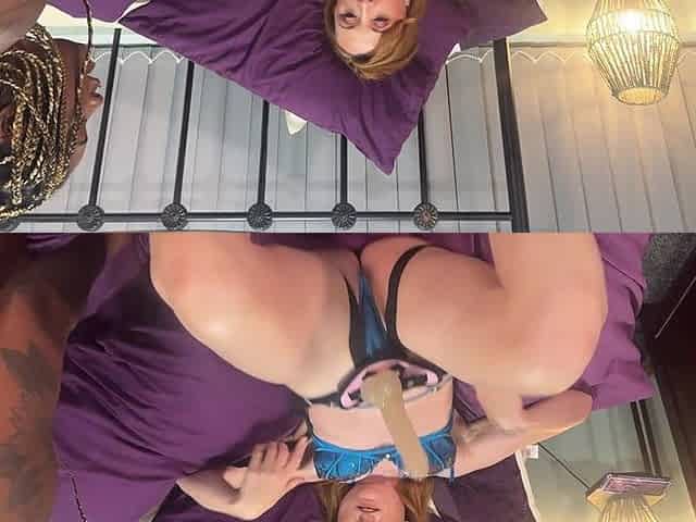 Lesbian Stay Over Strap-on Fuck