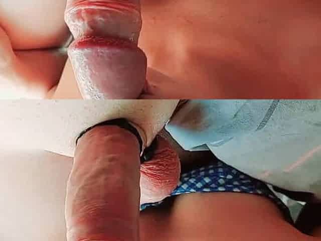 Step Sister Helps with Masturbation and Blowjob