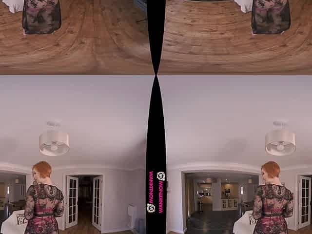 New Lingerie - Big Tits MILF Redhead with Tattoos Solo Striptease