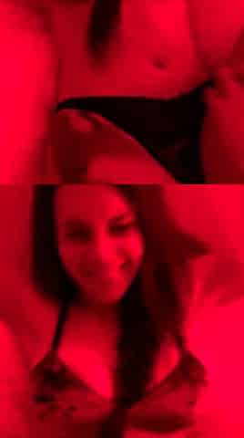 Busty brunette amateur babe teasing