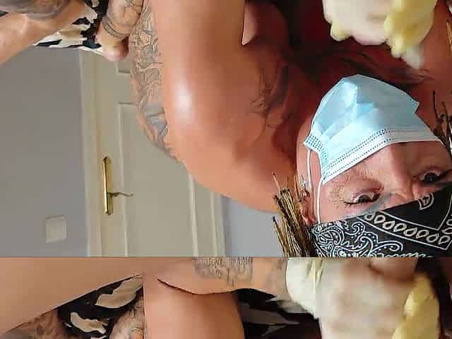 Destroying his weenie with an incredible and hard tugjob