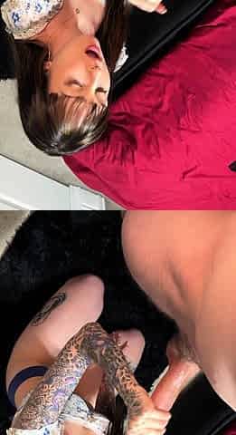 Amateur teen blowjob and cumshot from a guy
