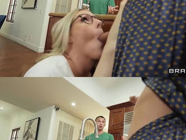 Natasha Nice And Bunny Madison In Double Blowjob