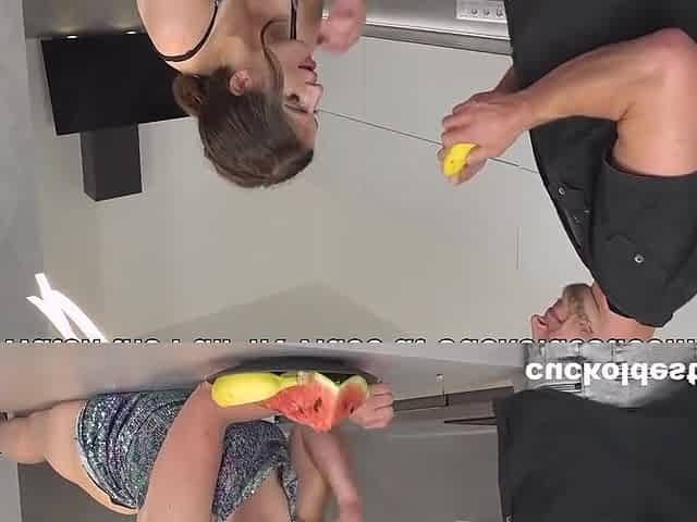 Feeding My Wife Bananas On The Kitchen Counter But She Wants More! At With Mikael Nyoman And Daniel Daan