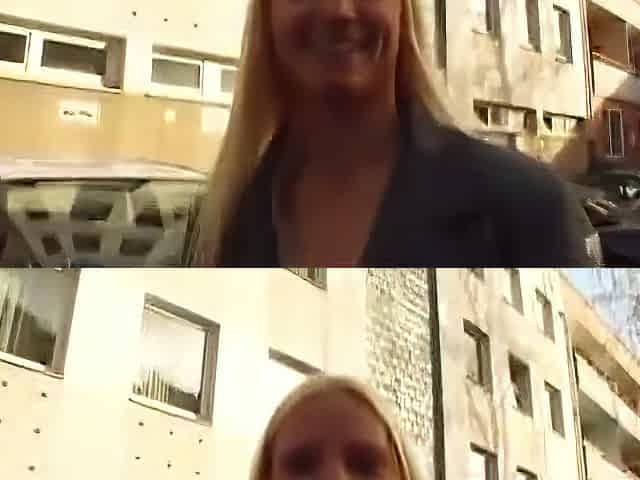 Ines, German Blonde, Outdoor Pick Up