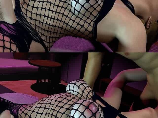 Fucking a Sexy MILF in Full Body Fishnet Lingerie