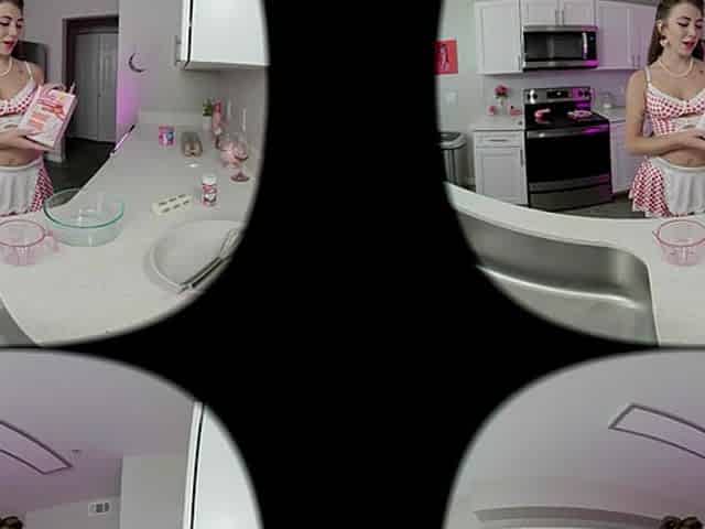 Amethyst Aura - Sweet & Sinful: Pinup Housewife Cums While Baking