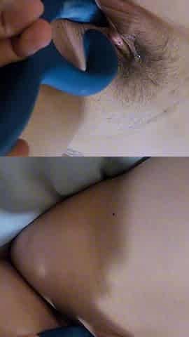 Stepmom let's me play with her toys in her pregnant pussy