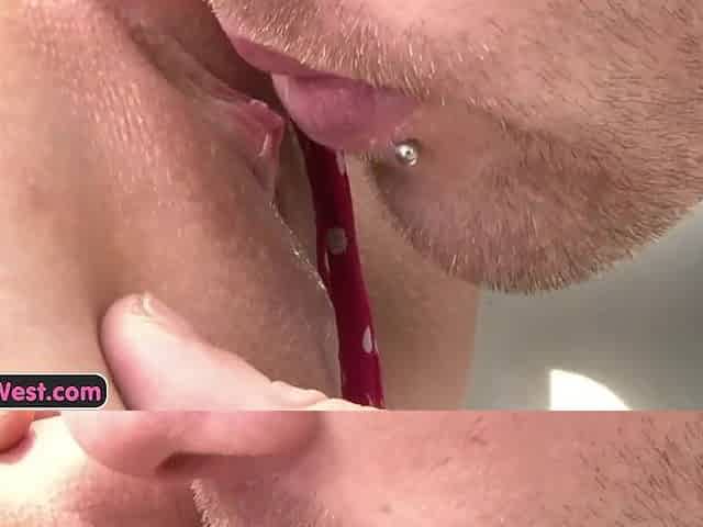 Wicked amateur babe gets her hairless vagina licked and screwed on the car