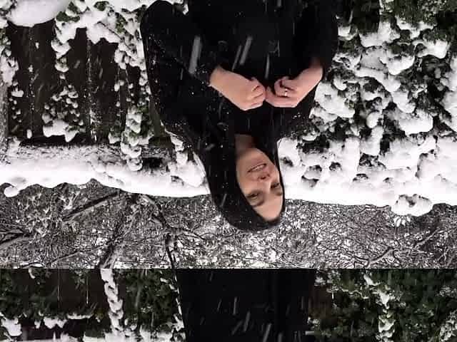 Small titted teen Bella masturbates outdoors
