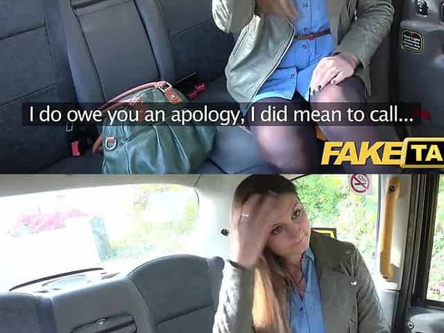 Fake Taxi Girlfriend takes ramrod one final time in underware