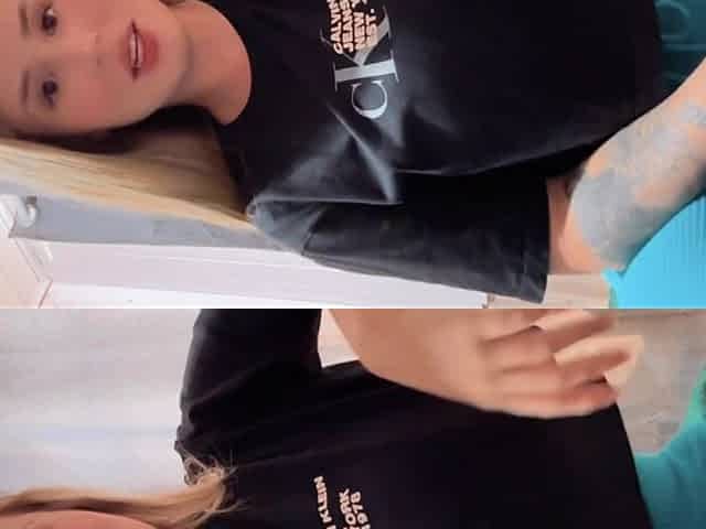 Busty blonde answers the hottest questions and shows
