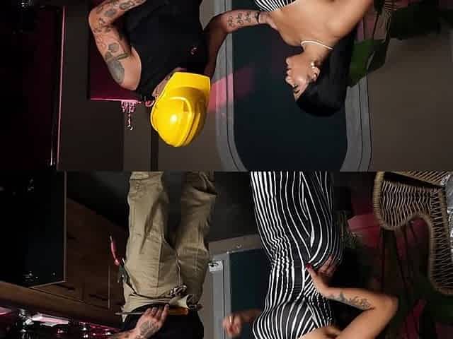 Behind the Scenes! Horny Plumber Falls Into My Game and Fucks My Pussy in the Kitchen