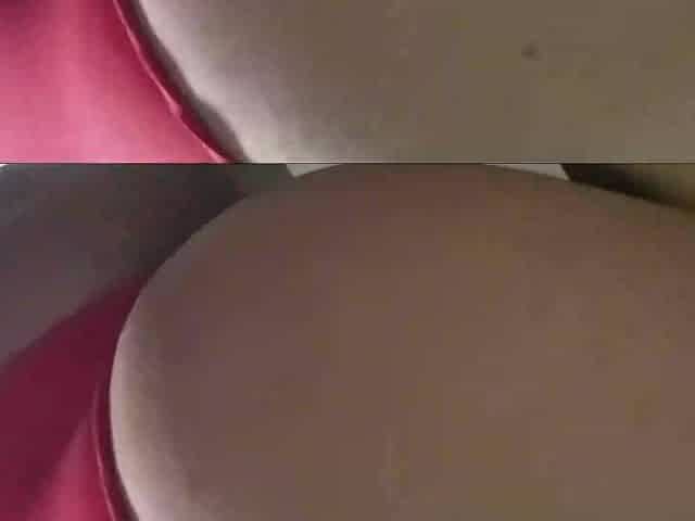 Large ass wife latin chick making massage on her own booty