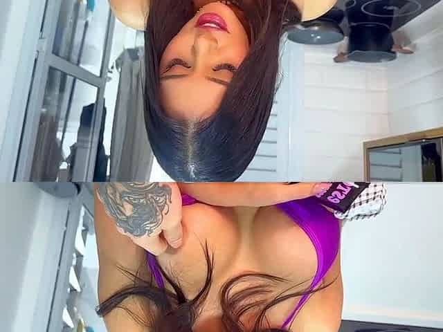 Ester Muniz Hot Purple Lingerie Sex Tape