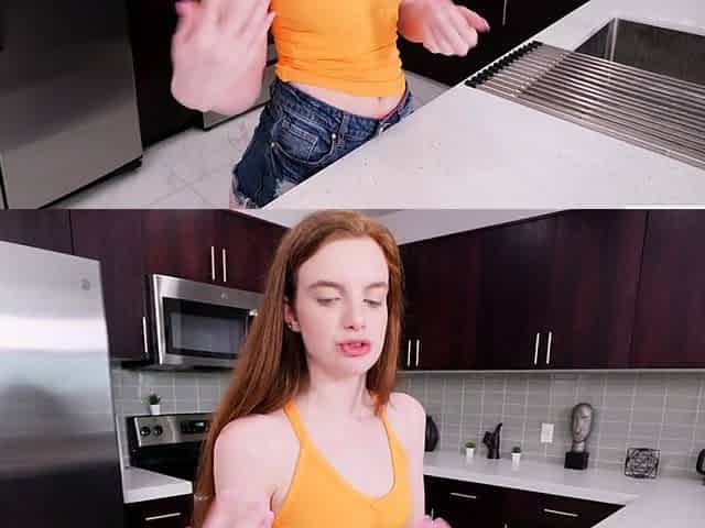 Tiny stepsis teen changes stepbro his mind with dirty sex