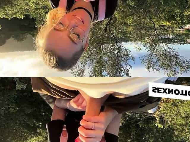 Strangers Join Us for a Public Blowjob