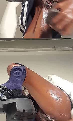 Uniform Student Masturbating in the Classroom.