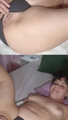 Hot Stepmom, Stepson Opens My Big Pussy and Cums Inside, Dad Doesn't Want to Fuck Me
