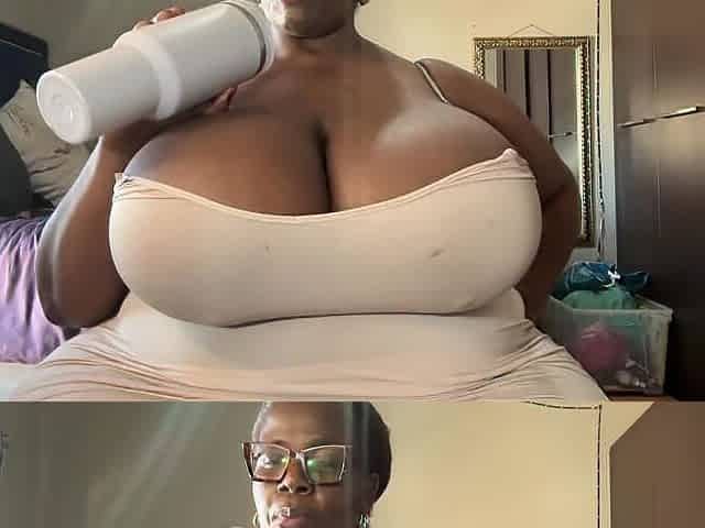 Horny BBW Teasing and Bouncing Tits